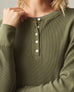 Women's Thermal Henley - Olive